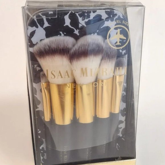 Isaac Mizrahi Other - Isaac Mizrahi Makeup Brush Set Travel Case Blush Eyeshadow Powder Brushes NEW